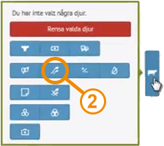 Välj Semineringar/Betäckningar