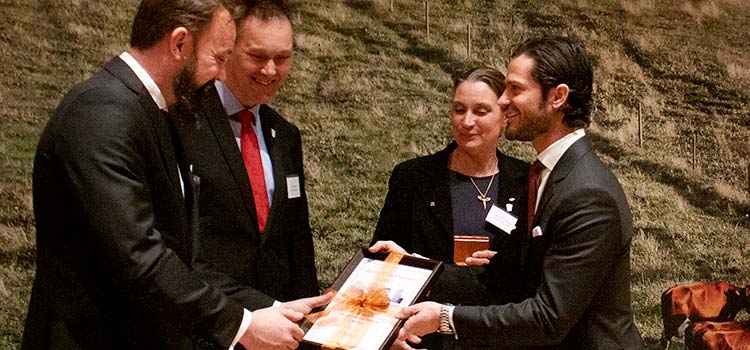 Gustav Ericson, Ulf och Christina Winblad, H.K.H. Prins Carl Philip
