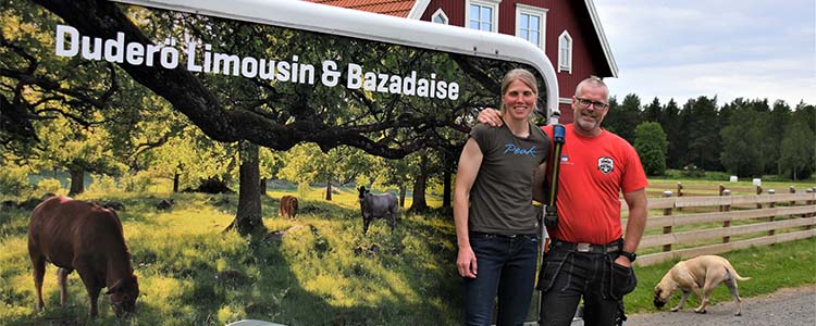Rickard och Marie Garbell, Duderö Limousin och Bazadaise