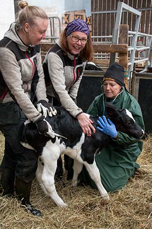Gunilla Ögren med Lina och Barbro Westlund