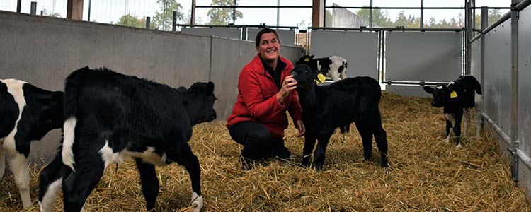 Marianne Arvidsson, ladugårdsförman på Lövåsa gård